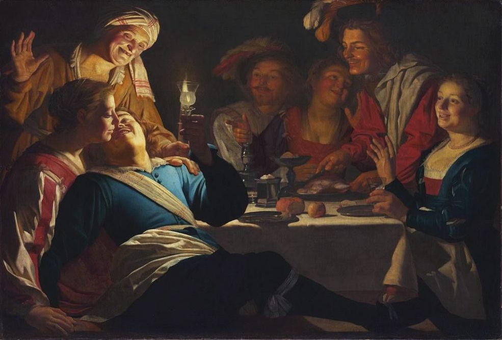 Gerrit van Honthorst. El hijo pródigo. 1623 Alte Pinakothek, Múnich