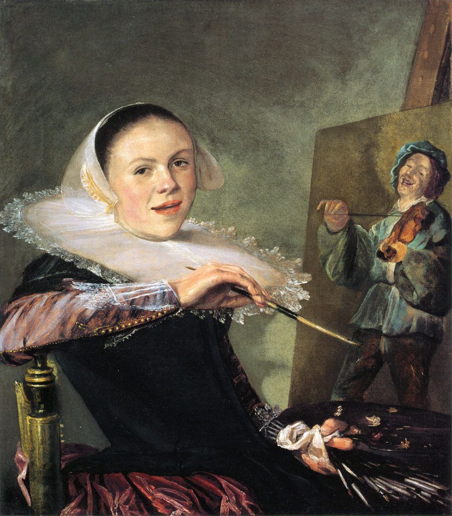 Judith Leyster, autorretrato a los 24 años, 1633, en Galería Nacional de Arte de Washington